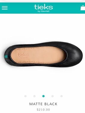 Tieks Matte Black Leather Ballet Flat - Tieks by Gavrieli